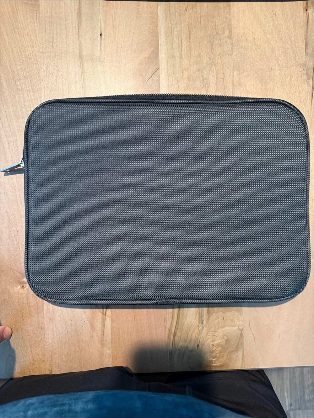 Jack Spade Gray Slim Laptop Sleeve with Front Zip Pocket